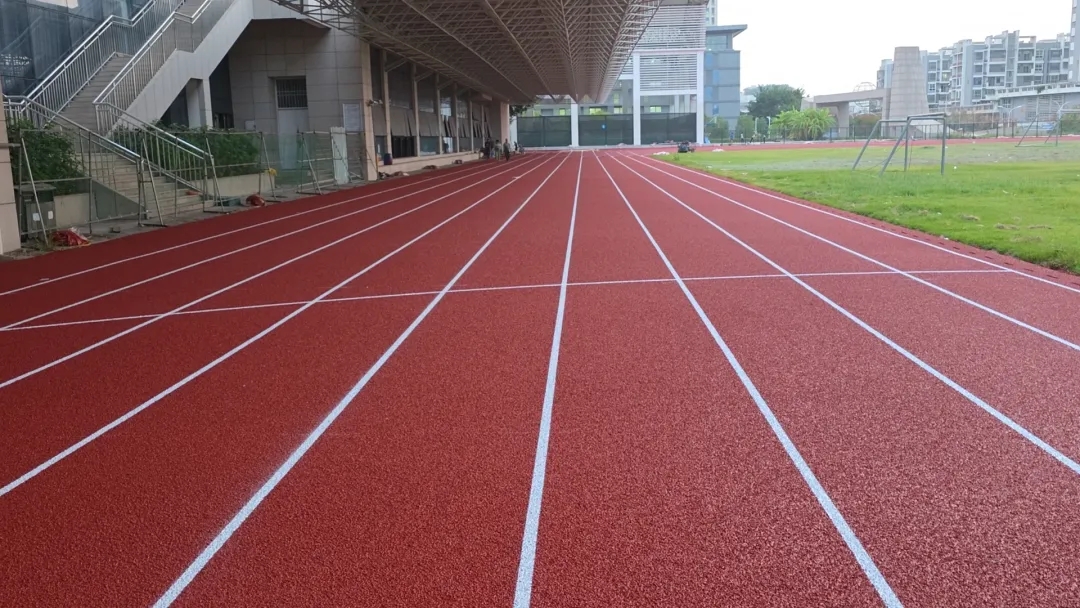 工程案例｜海盛新材料承建泉州南安市体校 9000㎡操场跑道翻新顺利完工